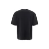 Men”s Balenciaga Circular BB Alphabet Logo Short Sleeve Black 641614TJV761000