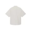 Men”s Balenciaga Cotton Loose Short Sleeve Shirt Gray 664627TKM102967