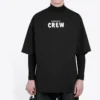 Men”s Balenciaga Crew Alphabet Printing Short Sleeve Black 620969TIV741070