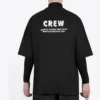 Men”s Balenciaga Crew Alphabet Printing Short Sleeve Black 620969TIV741070
