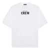 Men”s Balenciaga Crew Alphabet Printing Short Sleeve White 620969TIV749040