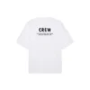 Men”s Balenciaga Crew Alphabet Printing Short Sleeve White 620969TIV749040