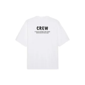 Men”s Balenciaga Crew Alphabet Printing Short Sleeve White 620969TIV749040 Men”s Balenciaga Crew Alphabet Printing Short Sleeve White 620969TIV749040