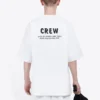 Men”s Balenciaga Crew Alphabet Printing Short Sleeve White 620969TIV749040