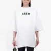 Men”s Balenciaga Crew Printing Short Sleeve White 620941TIV749040