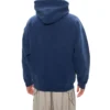 Men”s Balenciaga Fleece Lined Loose Version hooded Long Sleeves Blue 570811TJV854866