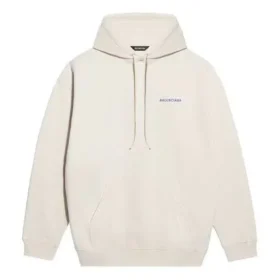 Men”s Balenciaga Fleece Long Sleeves Creamy White 600583TJVA89055 Men”s Balenciaga Fleece Long Sleeves Creamy White 600583TJVA89055