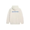 Men”s Balenciaga Fleece Long Sleeves Creamy White 600583TJVA89055