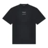 Men”s Balenciaga FW21 Couture Alphabet Round Neck Short Sleeve Black 651795TJV901070
