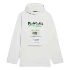 Men”s Balenciaga FW21 Logo Alphabet Printing Loose White 662424TKVF89085 Men”s Balenciaga FW21 Logo Alphabet Printing Loose White 662424TKVF89085