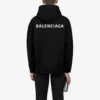 Men”s Balenciaga FW21 Logo Printing Long Sleeves Black 600583TIV841070