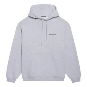 Men”s Balenciaga FW21 Logo Printing Long Sleeves Gray 600583TIV841167
