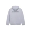 Men”s Balenciaga FW21 Logo Printing Long Sleeves Gray 600583TIV841167