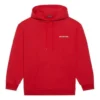 Men”s Balenciaga FW21 Loose Logo hooded Long Sleeves Red 600583TIV846540