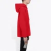 Men”s Balenciaga FW21 Loose Logo hooded Long Sleeves Red 600583TIV846540