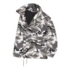 Men”s Balenciaga FW21 Off-Shoulder Jacket Gray 663004TKLD41240