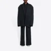 Men”s Balenciaga FW21 Retro Knit Large Jacket Black 662388TAV041000