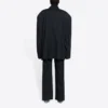 Men”s Balenciaga FW21 Retro Knit Large Jacket Black 662388TAV041000