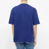 Men”s Balenciaga Logo Alphabet Short Sleeve Blue 612966TIV541195