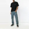 Men”s Balenciaga Logo Knit Short Sleeve Black 556150TYK281000