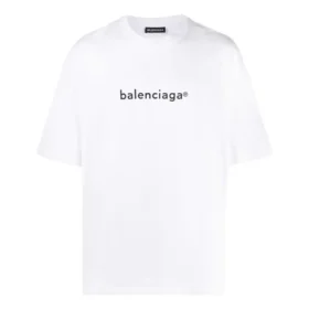 Men”s Balenciaga Logo Printing Cozy Short Sleeve White 612966TIV549040 Men”s Balenciaga Logo Printing Cozy Short Sleeve White 612966TIV549040