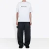 Men”s Balenciaga Logo Printing Cozy Short Sleeve White 612966TIV549040