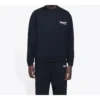 Men”s Balenciaga Logo Printing Long Sleeves Black 556147TBV141000