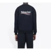 Men”s Balenciaga Logo Printing Long Sleeves Black 556147TBV141000