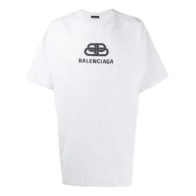 Men”s Balenciaga Logo Printing Round Neck Short Sleeve White 583214TFV652569 Men”s Balenciaga Logo Printing Round Neck Short Sleeve White 583214TFV652569
