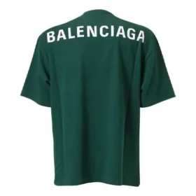 Men”s Balenciaga Logo Printing Short Sleeve Green 570805THV803230 Men”s Balenciaga Logo Printing Short Sleeve Green 570805THV803230