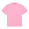 Men”s Balenciaga Logo Printing Short Sleeve Pink 641675TJVF75713