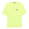 Men”s Balenciaga Logo Printing Short Sleeve Yellow 641675TJVF77110