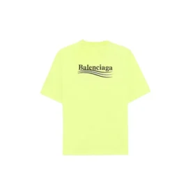 Men”s Balenciaga Logo Printing Short Sleeve Yellow 641675TJVF77110 Men”s Balenciaga Logo Printing Short Sleeve Yellow 641675TJVF77110