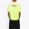 Men”s Balenciaga Logo Printing Short Sleeve Yellow 641675TJVF77110
