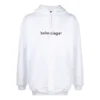Men”s Balenciaga Logo Pullover Oversize White 570811TIV559040