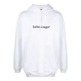 Men”s Balenciaga Logo Pullover Oversize White 570811TIV559040