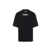 Men”s Balenciaga mid-length Round Neck Short Sleeve Black 641614TJVG81000