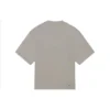 Men”s Balenciaga Mosaic Logo BB Alphabet Loose Hole Distress Short Sleeve Gray 651795TKVF58174
