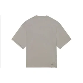 Men”s Balenciaga Mosaic Logo BB Alphabet Loose Hole Distress Short Sleeve Gray 651795TKVF58174 Men”s Balenciaga Mosaic Logo BB Alphabet Loose Hole Distress Short Sleeve Gray 651795TKVF58174