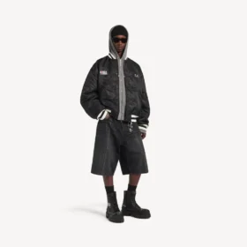 Men’s balenciaga | nba collaboration coach jacket in black