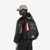 Men’s balenciaga | nba collaboration explorer backpack in black/white/vermillon red