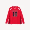 Men’s balenciaga | nba collaboration oversized long sleeve t-shirt in red/multicolor