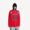 Men’s balenciaga | nba collaboration oversized long sleeve t-shirt in red/multicolor