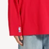 Men’s balenciaga | nba collaboration oversized long sleeve t-shirt in red/multicolor