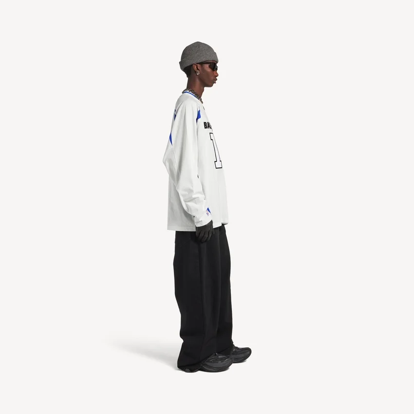 Men’s balenciaga | nba collaboration oversized long sleeve t-shirt in white/multicolor Men’s balenciaga | nba collaboration oversized long sleeve t-shirt in white/multicolor
