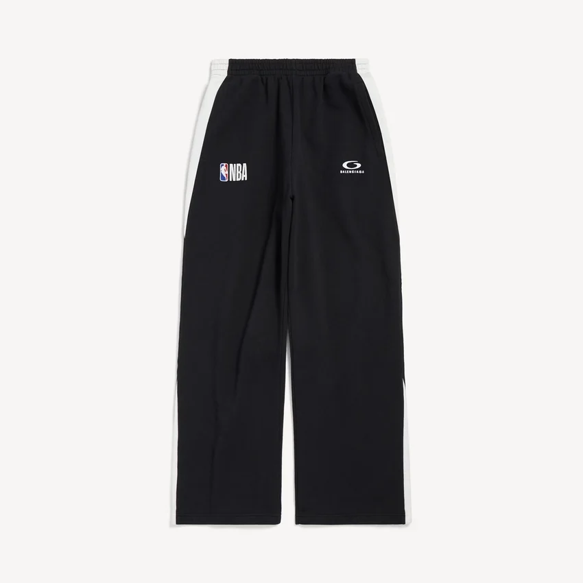 Men’s balenciaga | nba collaboration oversized sweatpants in black/white Men’s balenciaga | nba collaboration oversized sweatpants in black/white