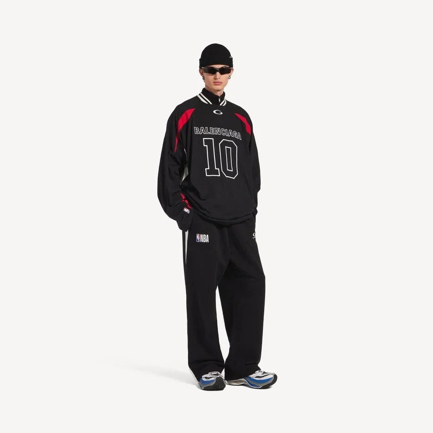 Men’s balenciaga | nba collaboration oversized sweatpants in black/white Men’s balenciaga | nba collaboration oversized sweatpants in black/white