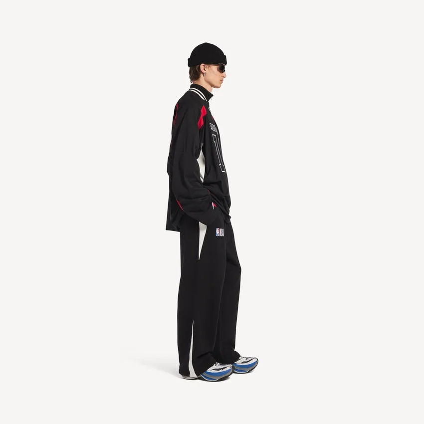 Men’s balenciaga | nba collaboration oversized sweatpants in black/white Men’s balenciaga | nba collaboration oversized sweatpants in black/white