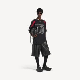 Men’s balenciaga | nba collaboration oversized t-shirt in black/multicolor