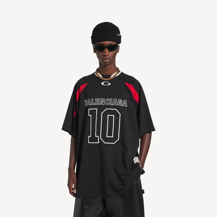 Men’s balenciaga | nba collaboration oversized t-shirt in black/multicolor Men’s balenciaga | nba collaboration oversized t-shirt in black/multicolor